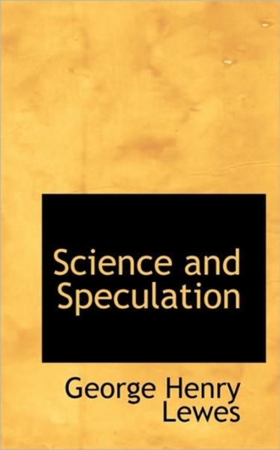 Science and Speculation, Paperback / softback Book