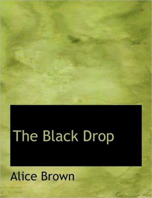 The Black Drop, Hardback Book