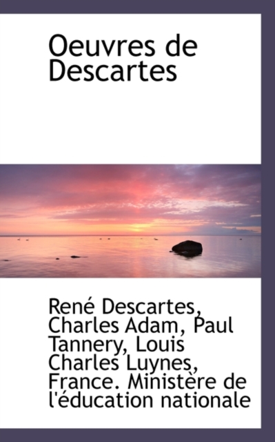 Oeuvres de Descartes, Paperback / softback Book