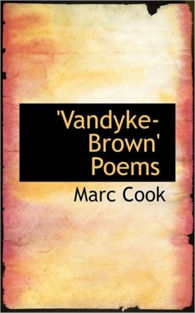 Vandyke-Brown Poems, Paperback / softback Book