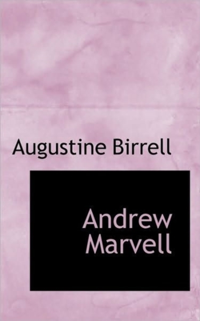 Andrew Marvell, Hardback Book