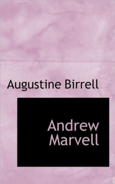 Andrew Marvell, Paperback / softback Book