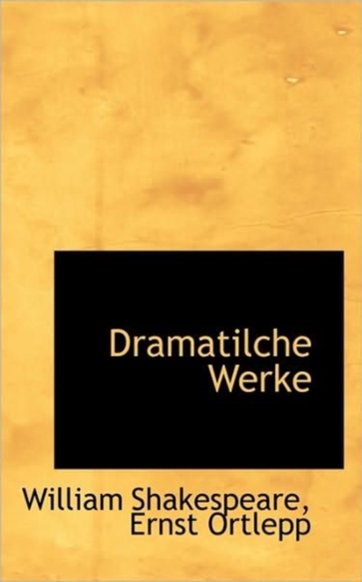 Dramatilche Werke, Hardback Book