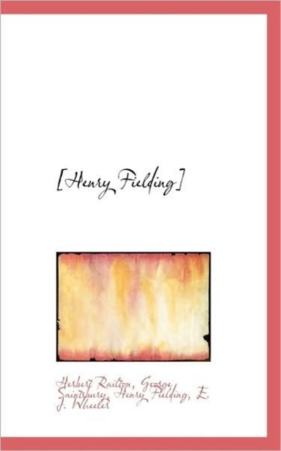 [Henry Fielding], Hardback Book