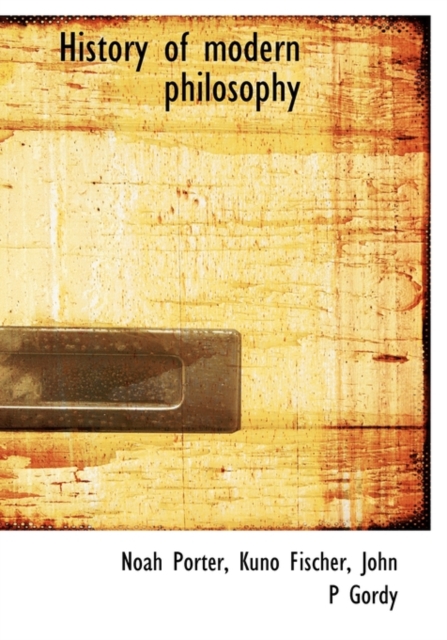 History of Modern Philosophy, Hardback Book