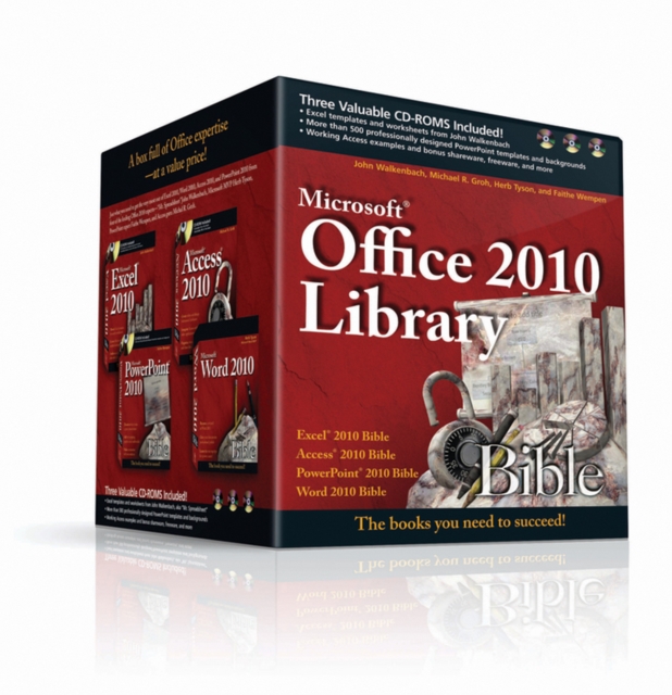 Office 2010 Library - Excel 2010 Bible, Access 2010 Bible, PowerPoint 2010 Bible, Word 2010 Bible, Paperback / softback Book