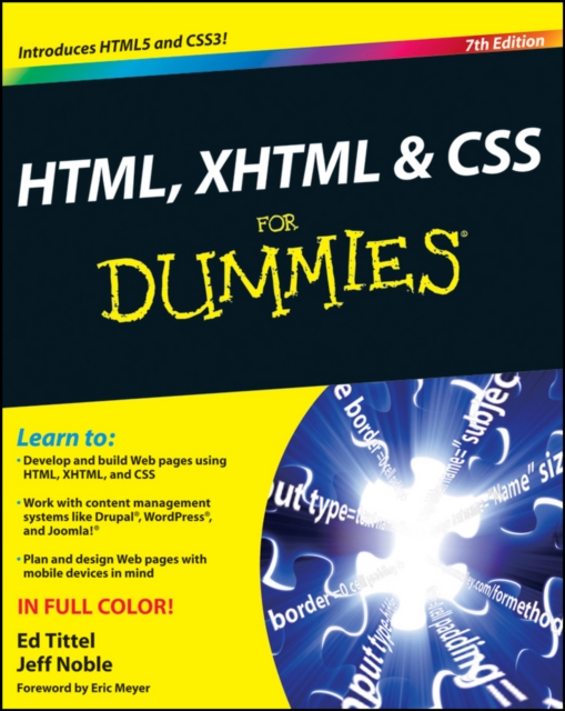 HTML, XHTML and CSS For Dummies, PDF eBook