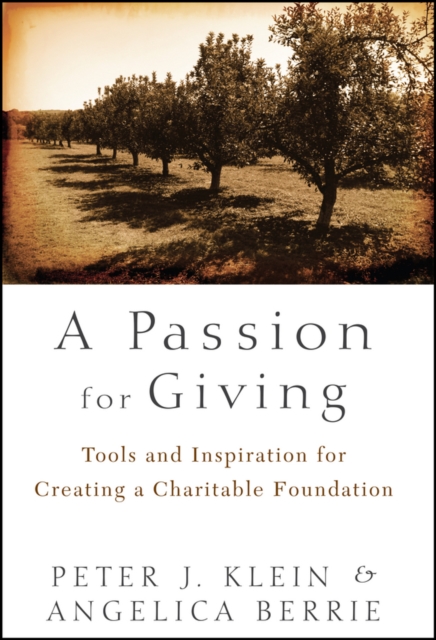 A Passion for Giving : Tools and Inspiration for Creating a Charitable Foundation, Hardback Book