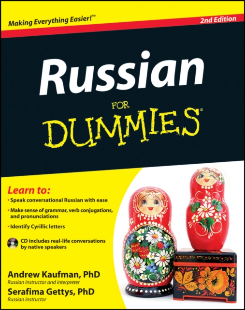 Russian For Dummies 2e +CD, Paperback / softback Book
