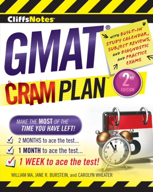 CliffsNotes GMAT Cram Plan: 2nd Edition, Paperback / softback Book