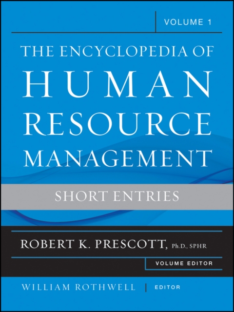 The Encyclopedia of Human Resource Management, Volume 1 : Short Entries, EPUB eBook