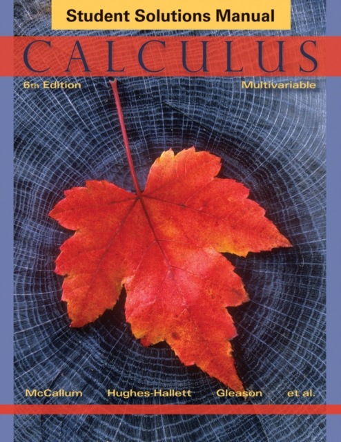 Calculus Multivariable 6E Student Solutions Manual, Paperback / softback Book