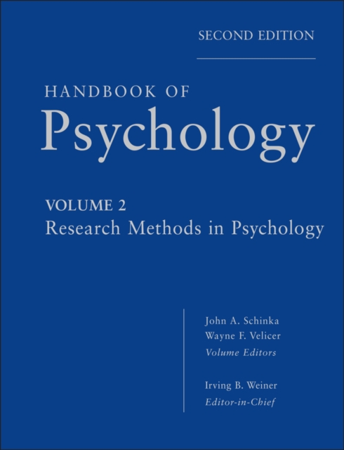 Handbook of Psychology, Research Methods in Psychology, PDF eBook