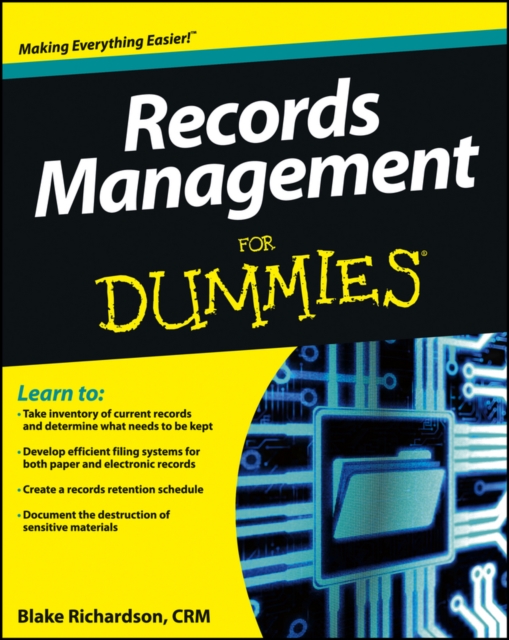 Records Management For Dummies, Paperback / softback Book