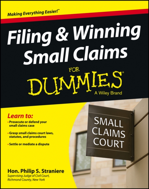 Filing and Winning Small Claims For Dummies, EPUB eBook