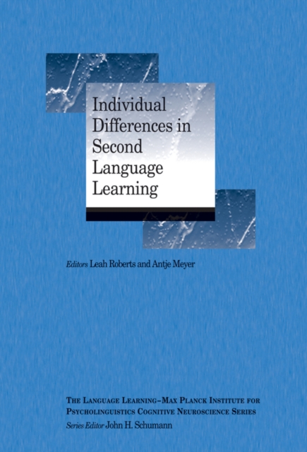 Individual Differences in Second Language Learning, Paperback / softback Book