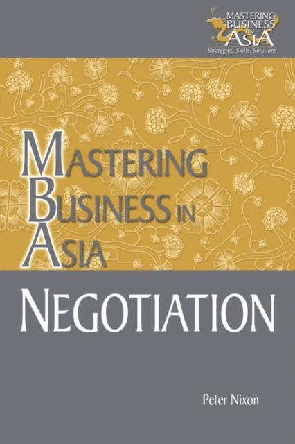 Negotiation Mastering Business in Asia, EPUB eBook
