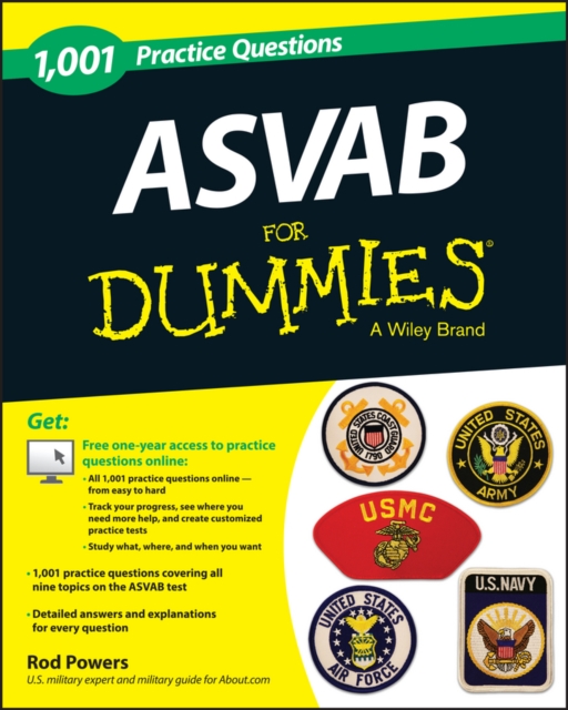 1,001 ASVAB Practice Questions For Dummies, Paperback / softback Book