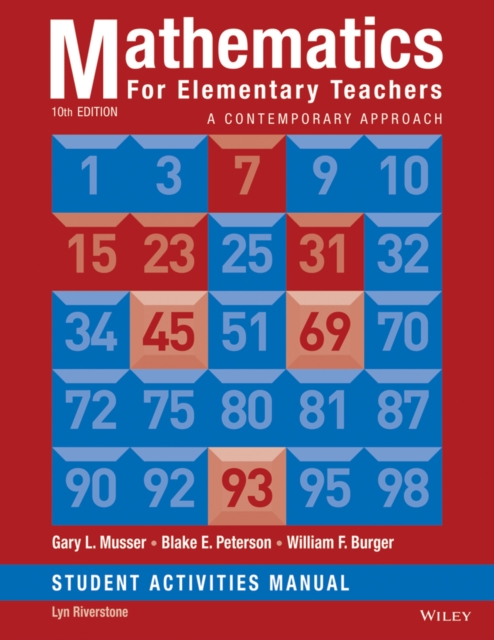 Mathematics for Elementary Teachers: A Contemporary Approach 10e Student Activity Manual, Paperback / softback Book