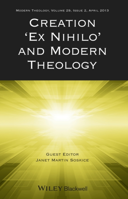 Creation "Ex Nihilo" and Modern Theology, Paperback / softback Book