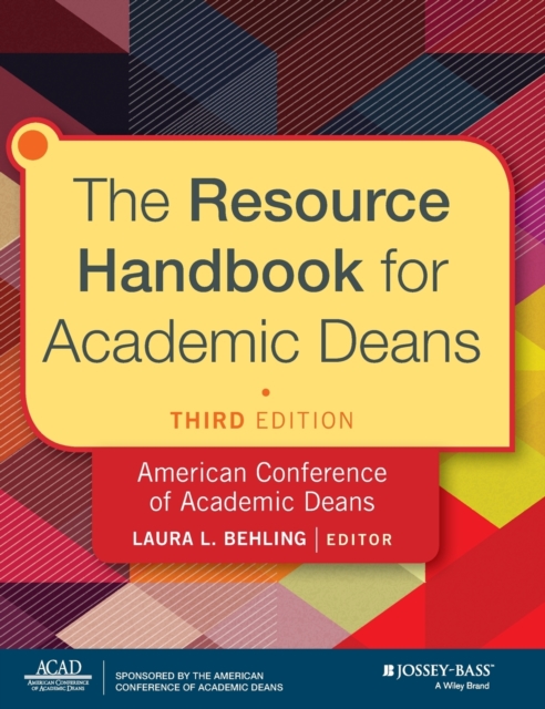 The Resource Handbook for Academic Deans, Hardback Book
