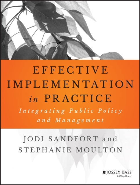 Effective Implementation In Practice : Integrating Public Policy and Management, Paperback / softback Book