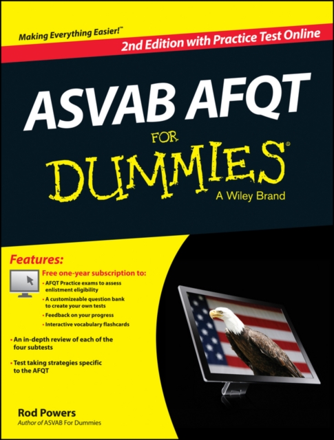 Asvab AFQT For Dummies, with Online Practice Tests, Paperback Book