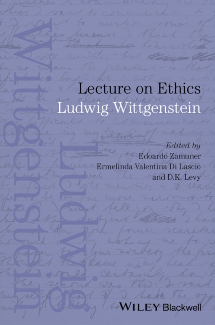 Lecture on Ethics, Hardback Book