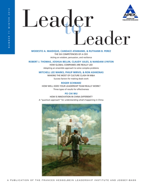 Leader to Leader (LTL) : Winter 2014, Paperback Book