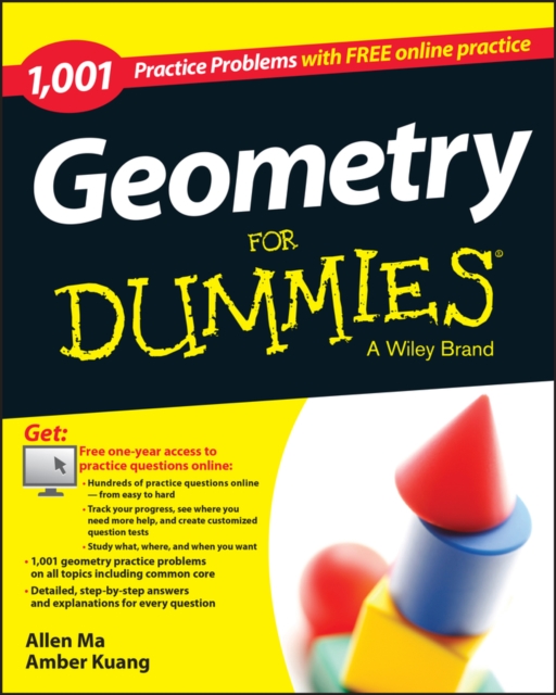 Geometry: 1,001 Practice Problems For Dummies (+ Free Online Practice), Paperback / softback Book