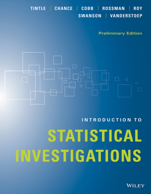 Introduction to Statistical Investigations, Paperback Book