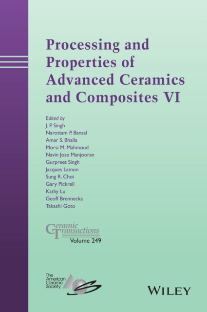 Processing and Properties of Advanced Ceramics and Composites VI, Hardback Book