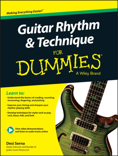 Guitar Rhythm and Techniques For Dummies, Book + Online Video and Audio Instruction, Paperback / softback Book
