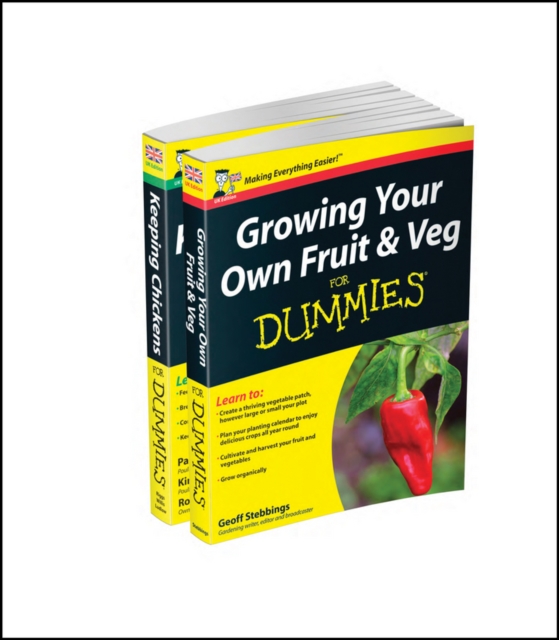 Self-sufficiency For Dummies Collection - Growing Your Own Fruit & Veg For Dummies/Keeping Chickens For Dummies UK Edition, Paperback / softback Book