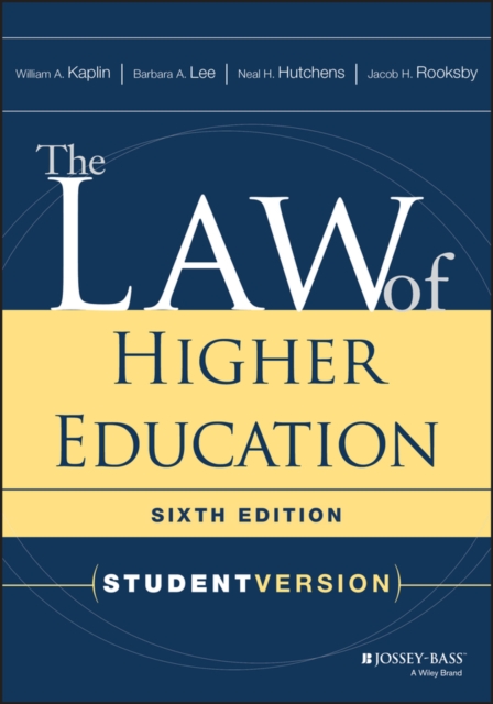 The Law of Higher Education, Student Version, Paperback / softback Book