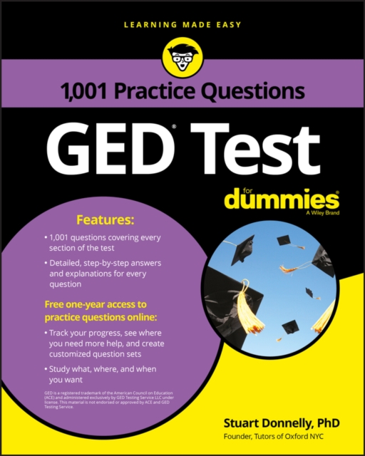 GED Test : 1,001 Practice Questions For Dummies, Paperback / softback Book