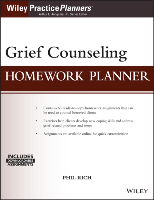 Grief Counseling Homework Planner, PDF eBook