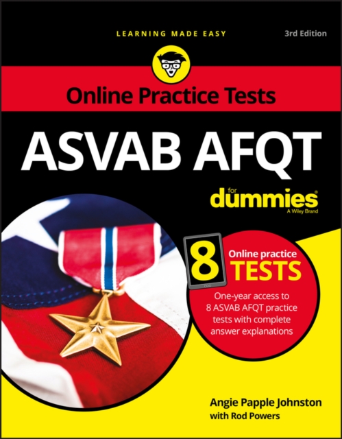 ASVAB AFQT For Dummies : Book + 8 Practice Tests Online, Paperback / softback Book