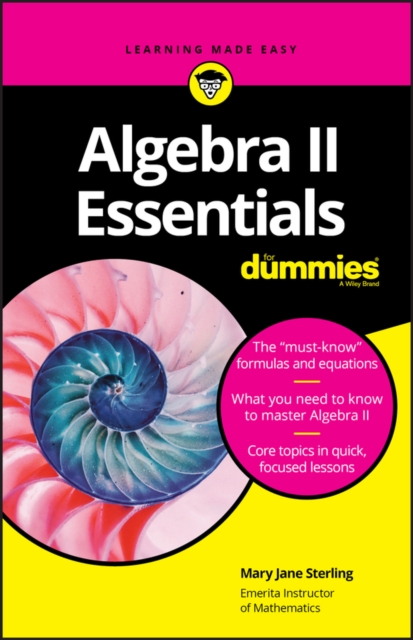 Algebra II Essentials For Dummies, Paperback / softback Book