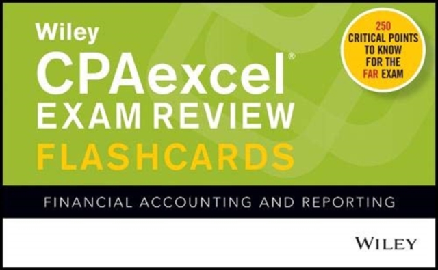 Wiley CPAexcel Exam Review 2020 Flashcards : Financial Accounting and Reporting, Paperback / softback Book