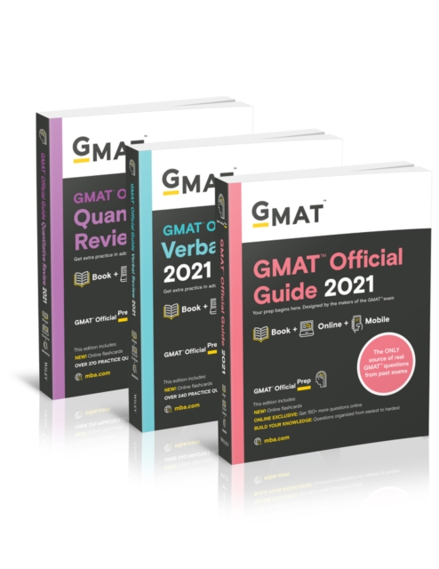 GMAT Official Guide 2021 Bundle : Books + Online Question Bank, Paperback / softback Book
