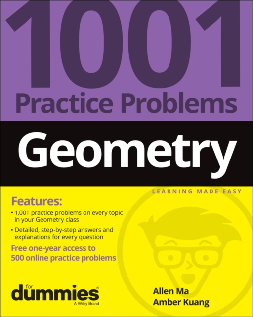 Geometry: 1001 Practice Problems For Dummies (+ Free Online Practice), Paperback / softback Book