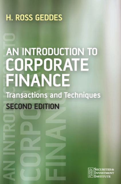 An Introduction to Corporate Finance : Transactions and Techniques, EPUB eBook