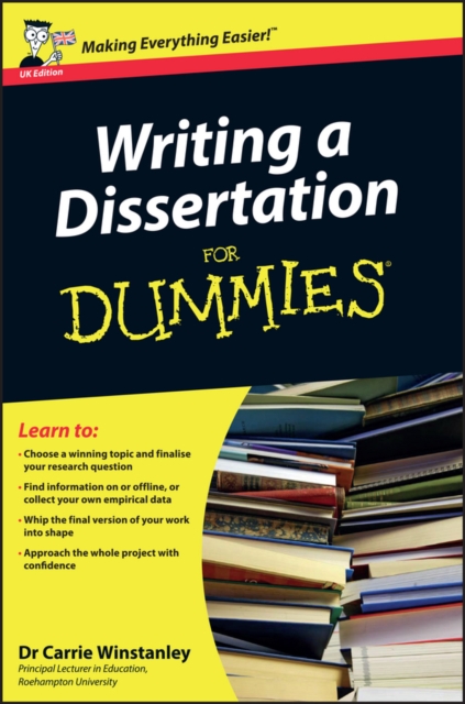 Writing a Dissertation For Dummies, EPUB eBook