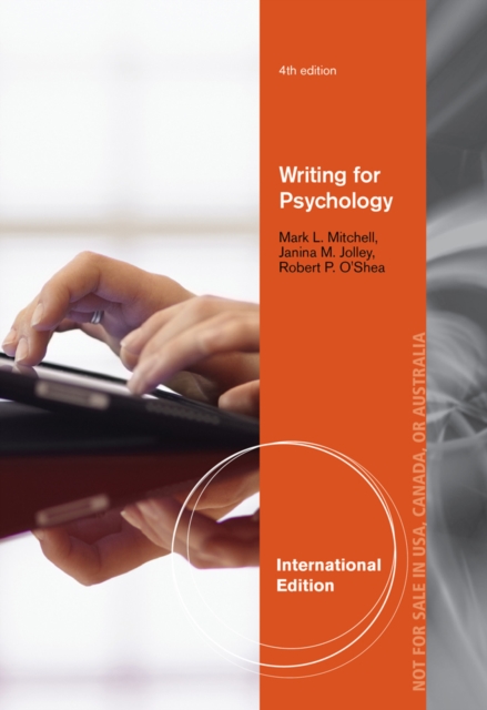 Writing for Psychology, International Edition, Paperback Book