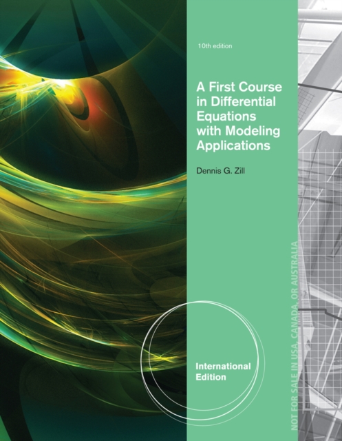A First Course in Differential Equations with Modeling Applications, International Edition, Paperback Book