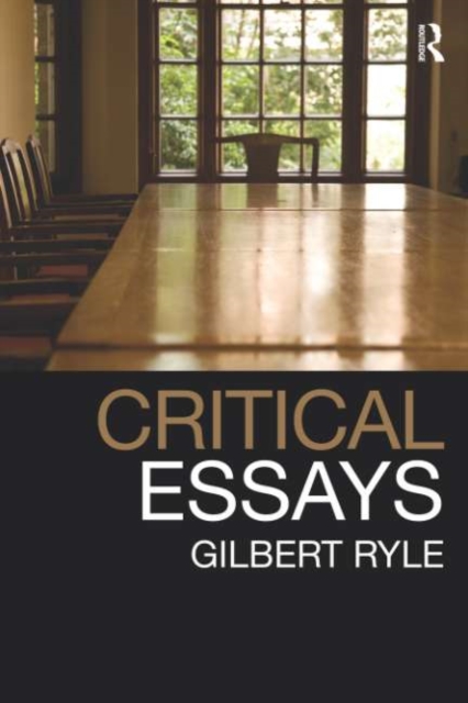 Critical Essays : Collected Papers Volume 1, PDF eBook