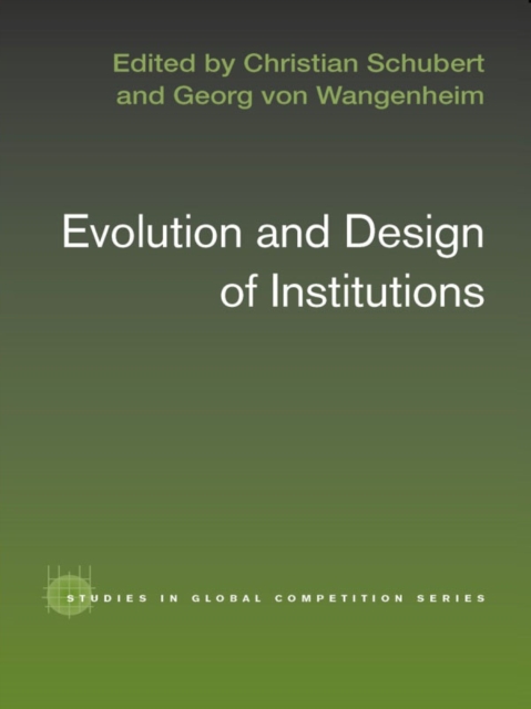 Evolution and Design of Institutions, EPUB eBook