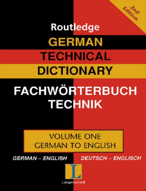 German Technical Dictionary (Volume 1), EPUB eBook