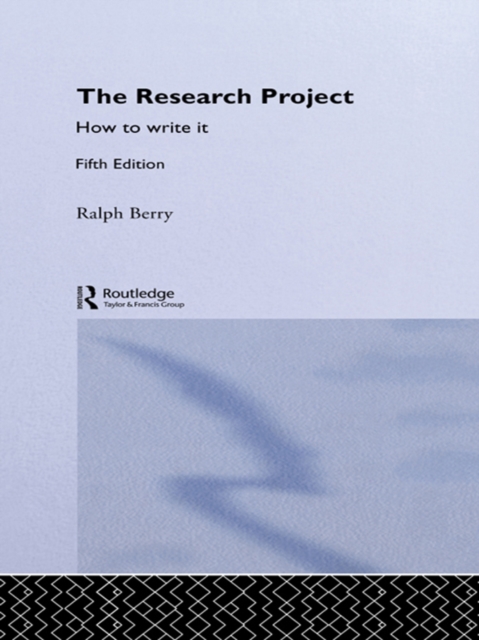 The Research Project : How to Write It, Edition 5, PDF eBook